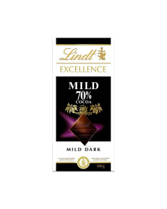 Lindt Excellence Mild 70% Dark - Carton