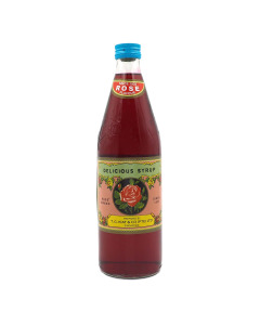 T.G. Kiat Rose Brand Rose Syrup Glass Bottle - Carton