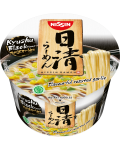 Nissin Ramen Bowl JRBK Kyushu Black - Carton
