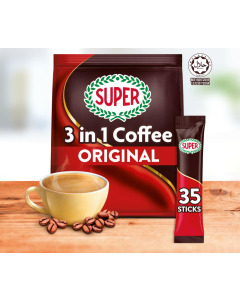 SUPER 3-IN-1 INSTANT COFFEE - REGULAR LOW FAT  - Carton