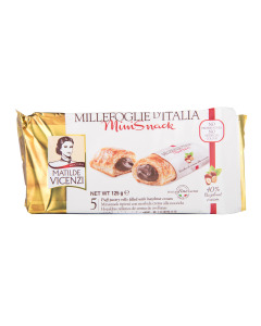 Vicenzi Millefoglie Puff Pastry Roll - Minisnack (Hazelnut) - Case
