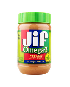 Jif Omega-3 Crunchy Peanut Butter - Carton