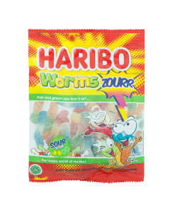 Haribo Worms Zourr Gummy Candy - Case
