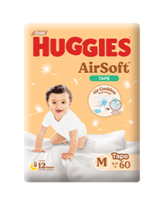 Huggies Air Soft Tape - M - Carton