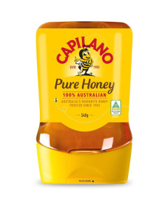 Capilano Honey 340G Upside Down Pack - Carton (Buy 10 Cartons and get 1 Carton Free)