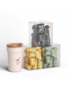 Cheerful Goat  Freeze Dried  Instant Pocket Coffee Powder 163g - Pack