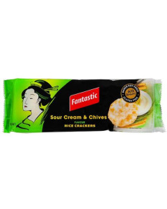 Fantastic Sour Cream & Chives Rice Crackers - Case