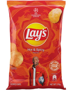 Lay's Hot 7 Spicy Potato Chips - Carton