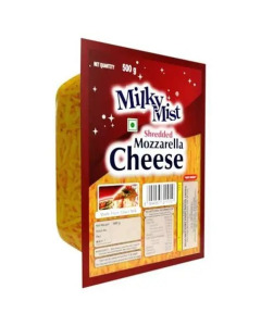 Milky Mist Shredded Mozzarella Cheese 500GM-Packs