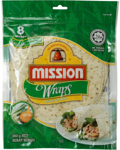 Mission Onion & Chives Wrap - Carton