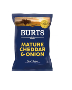 Burts Mature Cheddar & Onion Potato Chips -  Carton