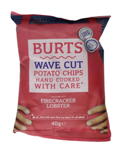 Burts Firecracker Lobster Potato Chips -  Carton