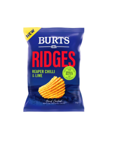 Burts  Ridges-Reaper Chilli & Lime -  Carton