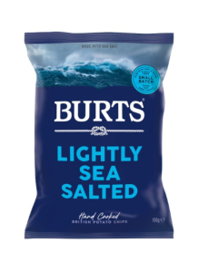 Burts Lightly Sea Salted Potato Chips -  Carton