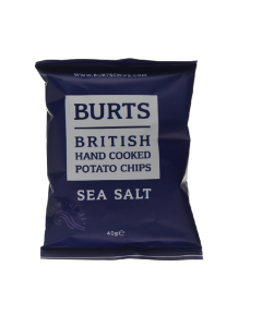 Burts Sea Salt Potato Chips -  Carton