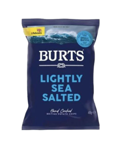 Burts Lightly Sea Salted Potato Chips -  Carton