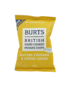 Burts Mature Cheddar & Spring Onion Potato Chips -  Carton