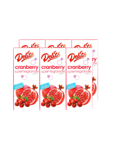Delite Cranberry & Pomegranate Drink - Carton