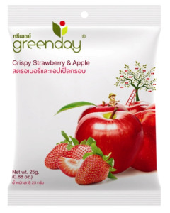 Greenday Strawberry + Apple Mix (Freeze-Dried Fruits) - Carton