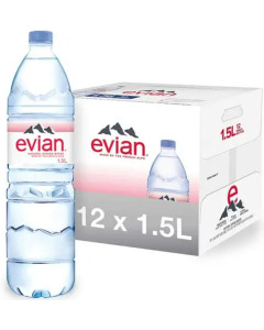Evian Natural Mineral Water - Carton