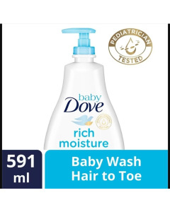 Export Baby Dove Rich Moisture Hair-to-Toe Wash – 4x591ml