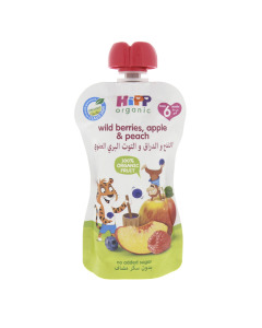 Hipp Organic Wild Berries In Apple Peach - Case