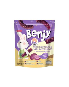 BENJY STAR RICE SNACKS WITH SWEET POTATO FLAVOR 40G X 24-Carton