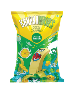 Beyond Snack Banana Waves - Cheesy Jalapeno - Carton