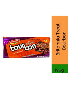 BRITANNIA CREAM TREAT BOURBON 196GM - Carton