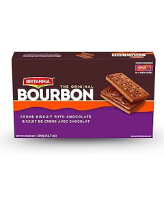 BRITANNIA CREAM TREAT BOURBON 390GM - Carton