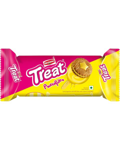 BRITANNIA CREAM TREAT PINEAPPLE 100GM - Carton