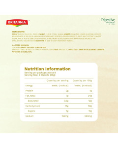 BRITANNIA DIGESTIVE ORIGINAL 400GM - Carton