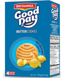 BRITANNIA GOOD DAY VALUE PACK BUTTER 12X8X81GM - Carton