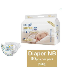 Homie 12 Hour Super Absorbent  Premium Diaper New Born  - Carton