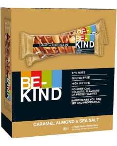 BE-KIND CARAMEL  FLAVOURED ALMOND &  SEA SALT NUT BAR - Carton