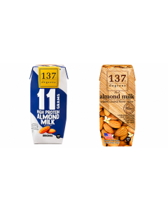 137 Degrees High Protien Almond Milk 180ml - Carton