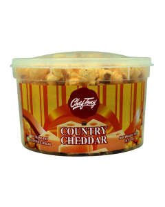 Chef Tony's Gourmet Popcorn Country Cheddar Regular Tub - Case