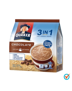 Quaker 3-in-1 Chocolate - Carton