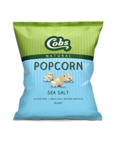 Cobs Natural Popcorn Sea Salt - Case