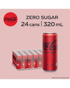 Export COCA COLA ZERO SUGAR 320ML X24 -20fcl - Carton 