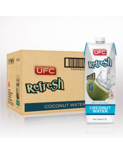 UFC Refresh 100% Natural Coconut Water - Carton (Buy 10 Cartons, Get 1 FOC)