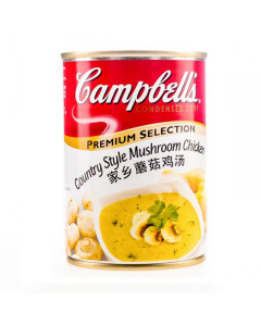 Campbell's Premium Selection Country Style Mushroom Chicken Condensed Soup - Carton (Buy 10 Cartons , Get 1 Carton Free)