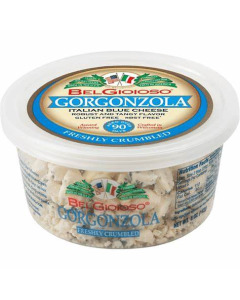 Belgioioso Crumbled Gorgonzola Cup 5oz - Carton