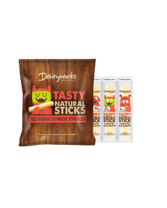 Dairyworks Tasty Natural Cheese Sticks - Carton