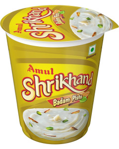 Amul Shrikhand Badam Pista 12X500GM-Carton
