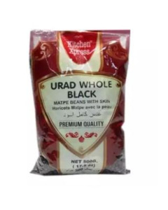 Kitchen Xpress Black Urid Whole 40X500G-Carton