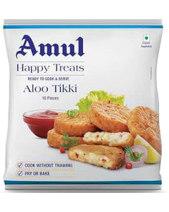 Amul Happy Treats Aloo Tikki 30X400GM-Carton