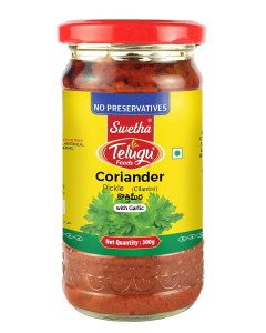 Telugu Cilantro Coriander Pickle 24X300GM-Carton