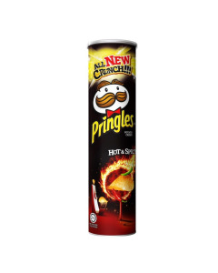 Pringles Potato Crisps Hot & Spicy - Carton (Buy 10 Cartons, Get 1 Carton Free)