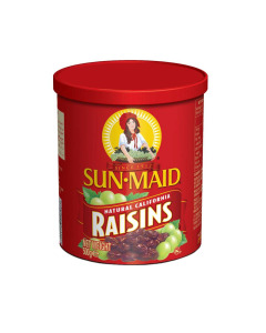 Sunmaid Natural California Raisins Canister - Carton